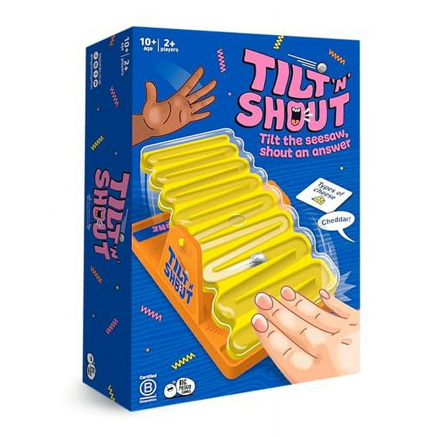 Tilt 'n' Shout A Speedy Family Board Game for Adults and Kids, Best