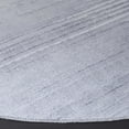 thumbnail image 3 of SAFAVIEH Malibu Sabella Distressed Polyester Machine Washable Area Rug, Light Gray/Gray, 6' x 6' Round, 3 of 7