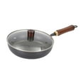 thumbnail image 2 of deevoka Iron Wok Cooking Tool Easy to Clean Non Coated Kitchen Supplies Stir Fry Pan Diameter 28cm, 2 of 9
