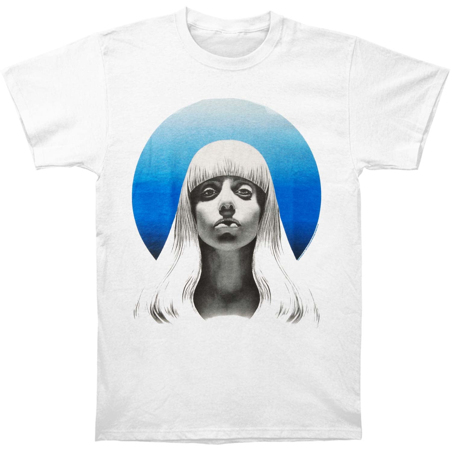 Lady Gaga - Lady Gaga Men's Gazing Ball Tour T-shirt White - Walmart ...
