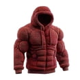 thumbnail image 1 of GFHFHITJ Chandail à Capuchon en Flanelle Vintage pour Hommes, Coupe Ajustée, en Molleton, Style de Rue, Chaud, 1 of 5