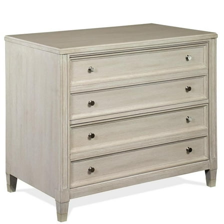 Bowery Hill Modern Wood Lateral File Cabinet in Champagne Beige