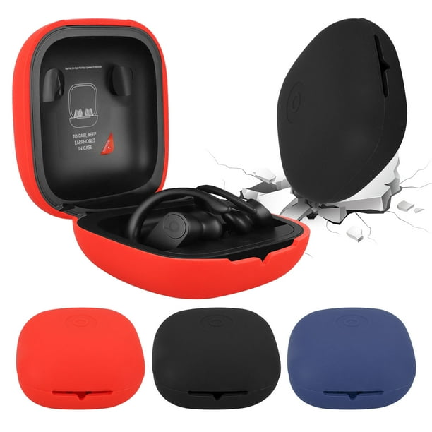 Replacement Case Cover, EEEKit Full Body Protection Shockproof Powerbeats Charging Case Skin and