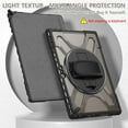 thumbnail image 3 of Case for Microsoft Surface Pro 7 Plus/Pro 7/Pro 6/Pro 5/Pro 4 with Rotating Kickstand and Adjustable Hand Strap, Heavy Duty PC TPU Hybrid Protective Cover, 3 of 8