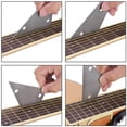 thumbnail image 4 of Regla de acero inoxidable para diapasón de guitarra, calibre de guitarra para diapasón de guitarra Regla de cuello de guitarra, 4 of 7