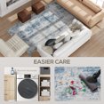 thumbnail image 4 of HOMCOM Machine Washable Area Rug 5x7, Non-Slip Modern Abstract Floor Cover Foldable Carpet for Living Room, Bedroom, Dining Room, Blue, 4 of 9