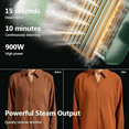 thumbnail image 5 of Steamer for Clothes Steamer, Fashion Portable Handheld Garment Steamer, 0.8lbs Lightly, 15s Fast Heat-up, 10 Minutes of Continuous Steam, Light Mini Steam Iron for travel and home(100-120V), 5 of 6