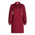 thumbnail image 5 of Free Assembly Women’s Half Zip Sweatshirt Mini Dress Sizes XS-XXL, 5 of 5