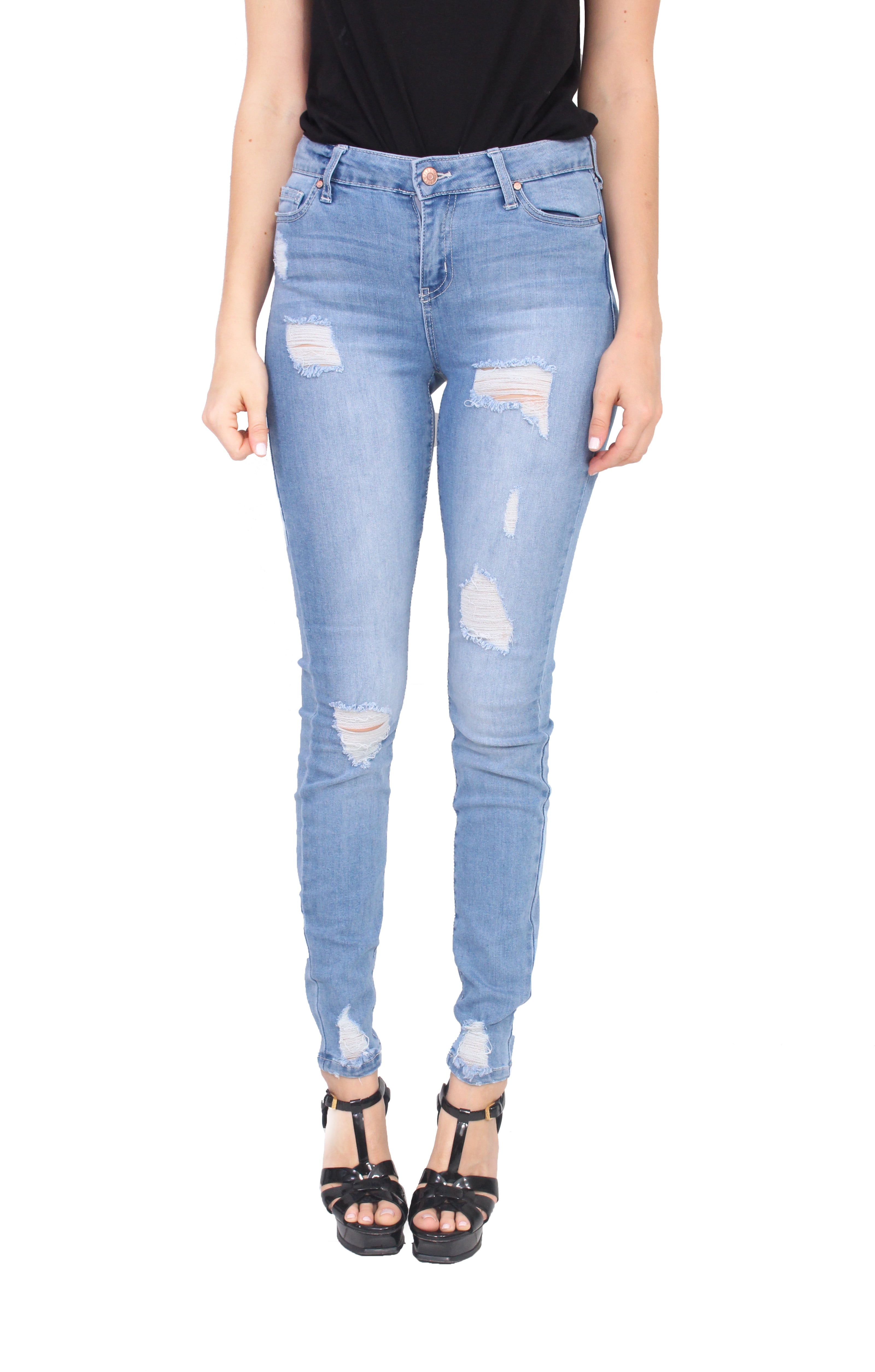 Celebrity Pink Jeans - Celebrity Pink Jeans Women Mid Rise Distressed ...