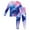 Pink, variant on MIXUE Toddler Girls Outfit Sets Long Sleeved Space Star Printed Home Tops With Pants Suit Casual Outwear,Pink,2-3 Years