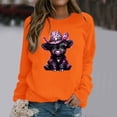 thumbnail image 1 of TINZ Chandail à Motif pour Femmes, Chandails en Molleton Oversize, Col Rond, Manches Longues, Chandail à Fermeture Éclair Complète, Veste à Capuche Française, Chandail Coloré pour Femmes, 1 of 5