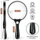 thumbnail image 5 of Extra Large Led Handheld Magnifying Glass With Light - 2x 4x 25x Lens Zoom Lightweight Shatterproof Magnifiers, 5 of 5