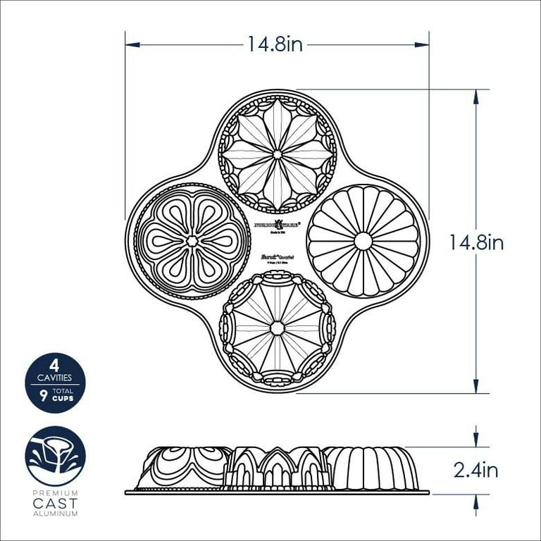 Nordic ware quartet bundt pan 2025