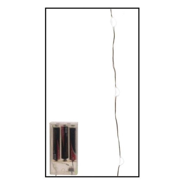 Celebrations 9466632 Ensemble de Lumières Micro Filaires LED 20 Pieds Blanc Froid - 120 Lumières - Lot de 6