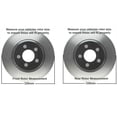 thumbnail image 2 of Detroit Axle - Brake Kit for 11-19 Ford Explorer Taurus 12-19 Flex 11-12 Lincoln MKS, Drilled & Slotted Brake Rotors Ceramic Brake Pads Replacement : 12.80 inch Front and 12.99 inch Rear Rotor, 2 of 9