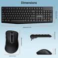 thumbnail image 6 of Wireless Keyboard and Mouse Combo, memzuoix 2.4G Full Size Keys Ergonomic Silent Keyboard and 1400DPI Ergonomic Mouse for Windows, Mac OS Desktop/Laptop/PC, Black, 6 of 8