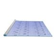 thumbnail image 2 of Ahgly Company Machine Washable Indoor Rectangle Solid Blue Modern Area Rugs, 5' x 7', 2 of 4