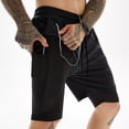 thumbnail image 1 of Bañador para hombre, pantalones cortos de playa de secado rápido con forro de compresión y bolsillo, pantalones cortos de fitness para ocio, 1 of 6