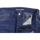 thumbnail image 4 of Mujer Patchwork Destroyed Raw Hem Jeans Ripped Hole Denim Pants26-blue26 Short, 4 of 5