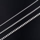 thumbnail image 4 of Collar de acero inoxidable para mujeres y hombres, cadena de eslabones de caja cuadrada en el cuello, gargantilla de Color plateado, accesorios de joyería impermeables, regalo DIY, 4 of 5