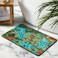 thumbnail image 3 of Stylish Modern Floral Non-Slip Area Rug, 20x32 inch – Perfect Green Accent Rug for Your Entryway, Bedroom, Living Room, Bathroom, and Laundry Room, 3 of 5