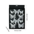 thumbnail image 3 of ChicYu Christmas Decoration Butterflies Clips 10 Pieces Set 3D Butterflies Clips Suitable for Party and Christmas Tree Ornaments, 3 of 5