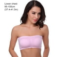 thumbnail image 4 of Soutien-gorge Sans Fil Sans Bretelles Bandeau Rembourré Style Sans Couture Tube Top Intime avec Bonne Élasticité Style Basique pour Robe de Soirée Rose, 4 of 6