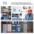 thumbnail image 4 of BestOffice 6-Tier Wired Black Metal Kitchen/Garage/Office Storage Shelves, 4 of 7