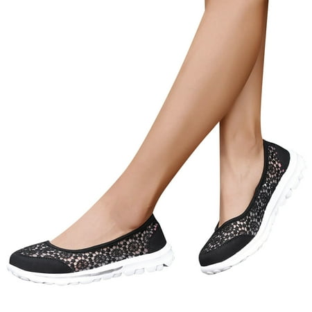 

eczipvz Casual Shoes for Women Fashion Summer Women Casual Shoes Pointed Toe Shallow Mouth Bow Rhinestone Flat Women Shoes Casual Dress Boot Black