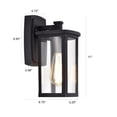 thumbnail image 2 of CHLOE Quill Transitional 1 Light Textured Black Outdoor Wall Sconce 11" Height, 2 of 11