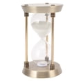 thumbnail image 2 of Reloj de Arena de Metal Temporizador de Arena Decorativo Vintage Arena de Alto Brillo Reloj de Arena reemplazable Bronce S 15 min, 2 of 5