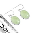 thumbnail image 3 of Natural Prehnite Women Jewelry 925 Sterling Silver Earring, 3 of 5