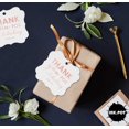 thumbnail image 6 of Inkdotpot Pack Of 100 Real Rose Gold Foil Bracket Shape Paper Tags Thank You For Celebrating With Us Bridal Shower-Baby Shower-Retirement-Wedding-Birthday Favor Hang Tags, 6 of 7