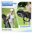 thumbnail image 4 of Golf Cart Bag, 14 Way Organizer Divider Golf Club Bag with 9 Pockets, Cooler Bag, Rain Cover, Adjustable & Detachable Dual Shoulder Straps, Lightweight Cart Golf Bag for Men & Women, 4 of 9