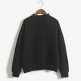 thumbnail image 5 of Mock Neck Sweatshirt For Women Oversized Turtleneck Sweater Casual Long Sleeve Pullover Tops Fall Fashion Clothes, 5 of 6