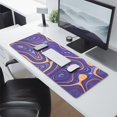 thumbnail image 2 of Purple Bottom Orange Lines&nbsp;pad Mousewaterproofno Slip&nbsp;Line Series for Office Home Work GamingmousepadRubber Base Mousepad with Stitched Edges 31.5x11.8inches, 2 of 7