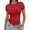 Red2, variant on Seductiva Women's Slim-Fit Short Sleeve T-Shirt Women's Crop T Shirt Girls Summer Pullover Top Women's Thin Round Neck Fashion Short Sleeves Fashion Basic Tees Loose Fit T-shirt