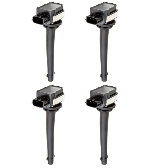Set of 4 Ignition Coils Compatible with 2011 Nissan Tiida 1.8L L4 Replacement for UF591 C1564