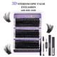thumbnail image 2 of Set de pestañas postizas 3D Style 300 Cluster D Curl para realzar la belleza 1 ml, 2 of 8