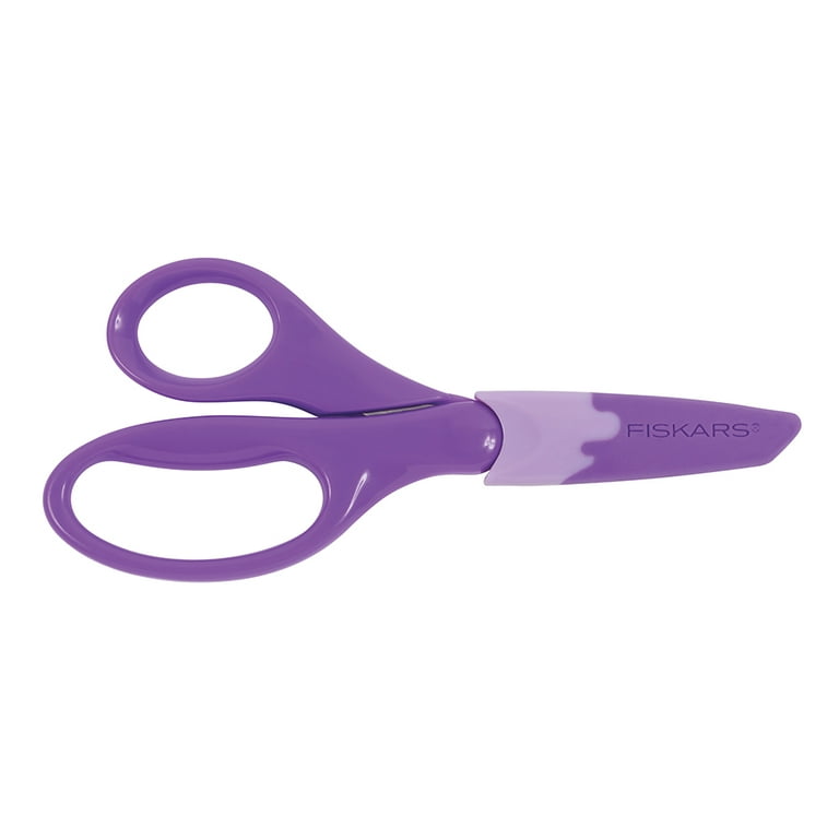 Pair Of Scissors With Colorful Violet Handles Stock Illustration