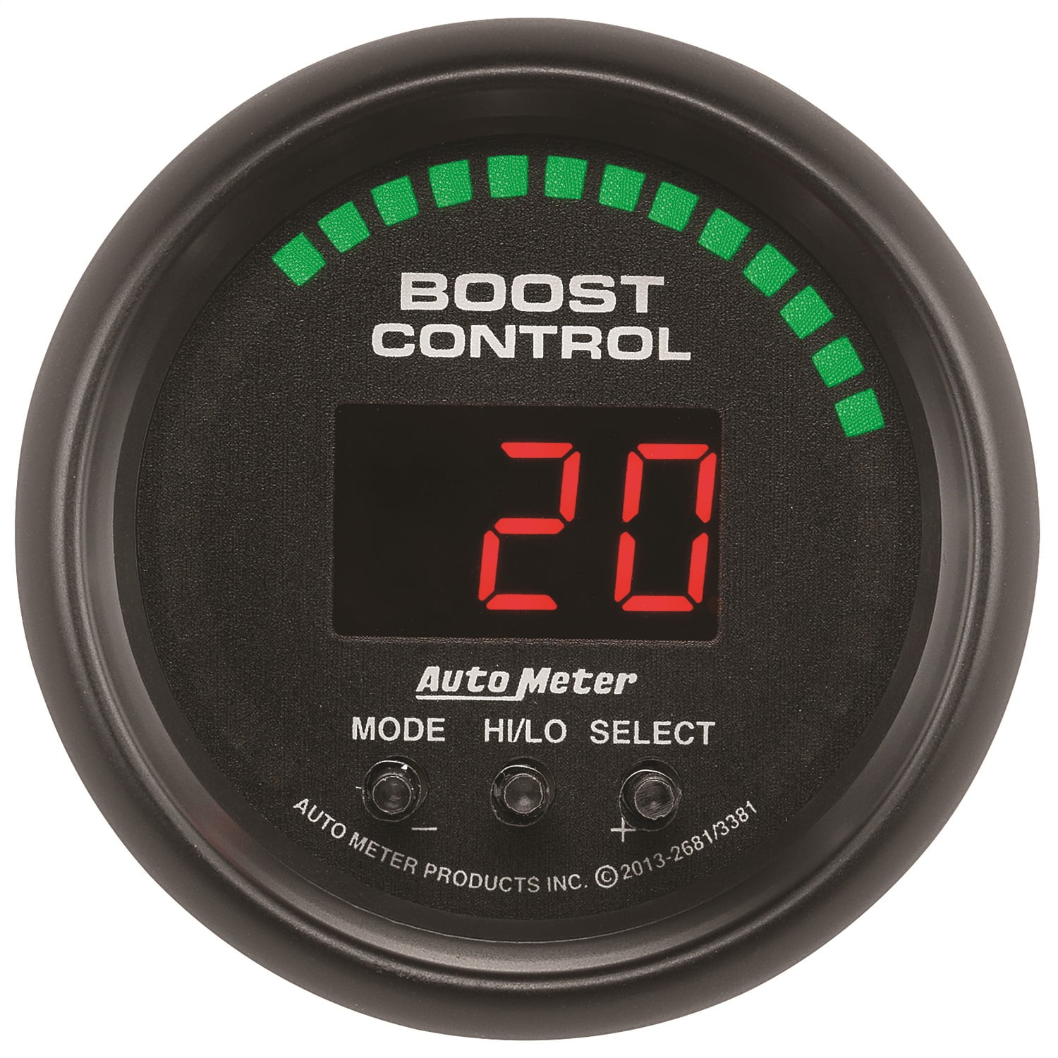 Auto Meter 3381 Sport Comp//Sport Comp II 2-1//16 Boost Control Gauge