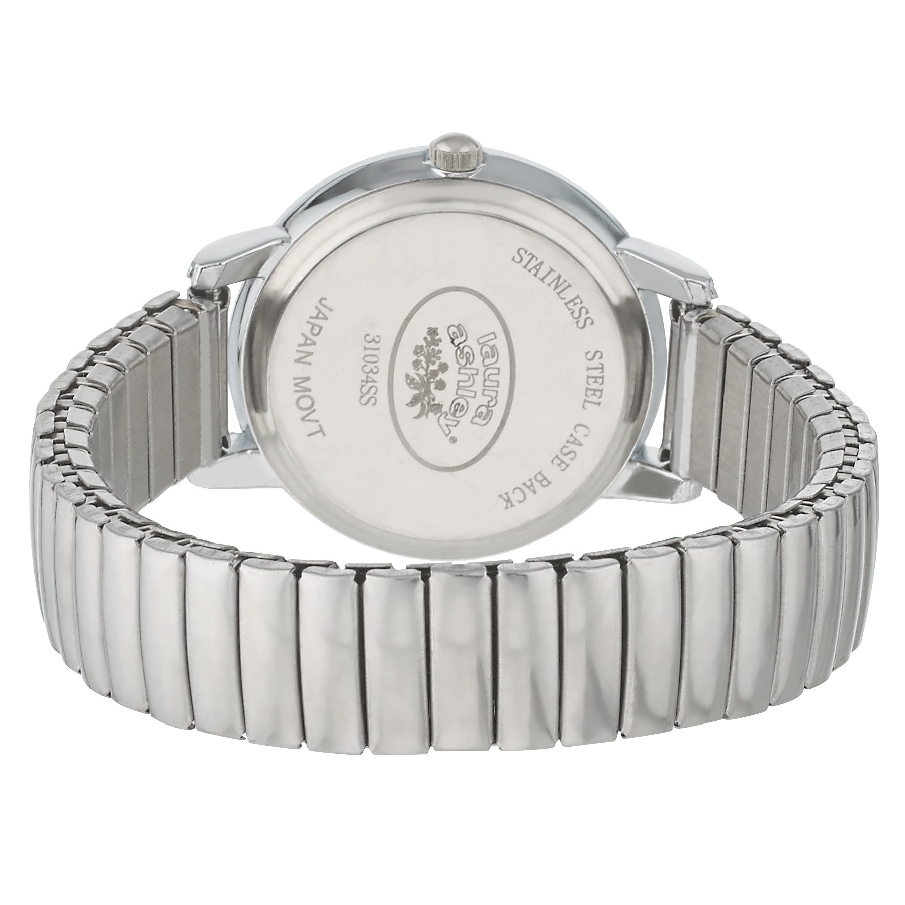 Laura Ashley Stainless Steel Back Japanese Movement Silver Bracelet Watch NWOT Laura Ashley Women main image 4