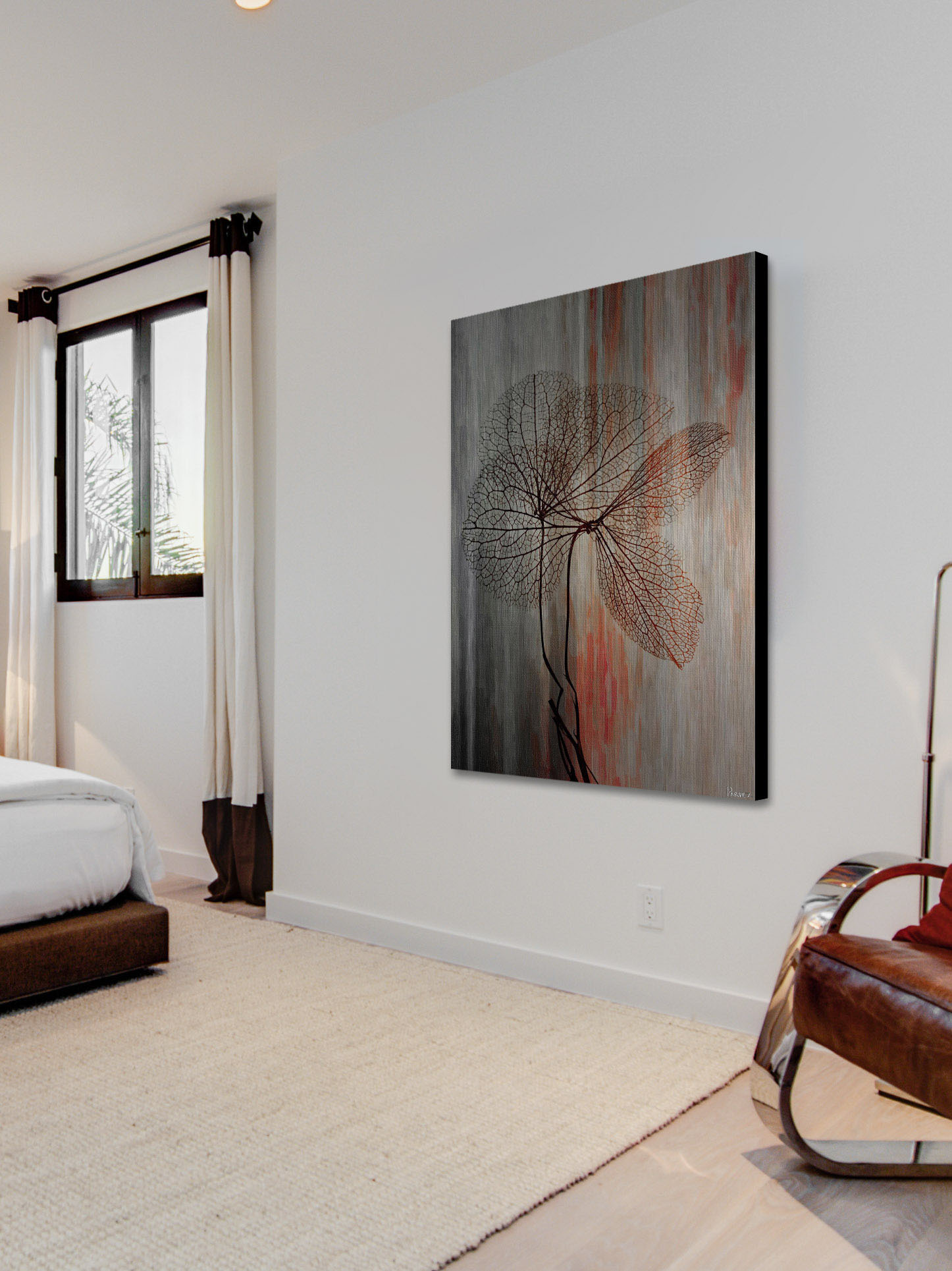 Parvez Taj Sea Tree Art Print on Brushed Aluminum
