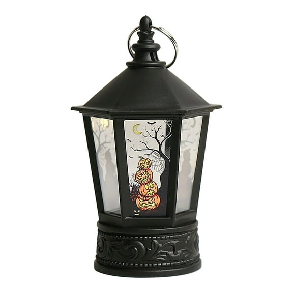 CASAFUN Halloween Flameless Flickering Pumpkin Candles, Scary Spooky Pumpkin Electric LED Halloween Fake Pillar Candles for Indoor Window Table Home Centerpiece Halloween Thanksgiving Fall Decor