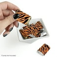 thumbnail image 2 of Big Dot of Happiness Tiger Print - Mini Candy Bar Wrapper Stickers - Jungle Party Small Favors - 40 Count, 2 of 6