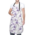 thumbnail image 3 of Goofa Orchids Flowers Printed Waterproof Apron 33" Chef Aprons for Men Heavy Duty Chemical Work Apron Adjustable Bib Apron, 3 of 9
