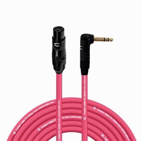 Coluber Cable - Balanced XLR Cable Female to Right Angle 1/4" TRS Connector
