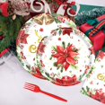 thumbnail image 5 of XKHAZA 96 Piece Christmas Party Supplies Christmas Tree Paper Plates and Napkins Disposable Xmas Tableware Dinnerware Set Winter Snowflake Plates for Holiday Party Decorations Serves, 5 of 5