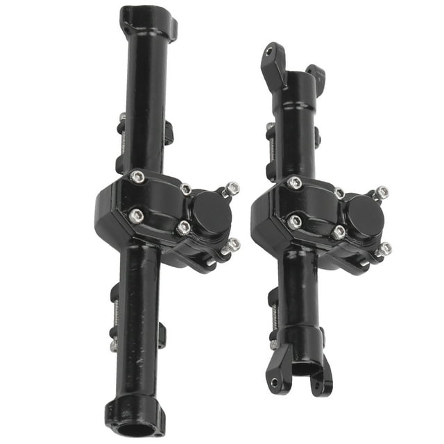 RC Aluminum Alloy Axle Housing, Front Rear Axle Housing Case SCX24 Front and Rear Axle Housing Anti-rust Anti-oxidation for Axial SCX24 90081 RC Car Black
