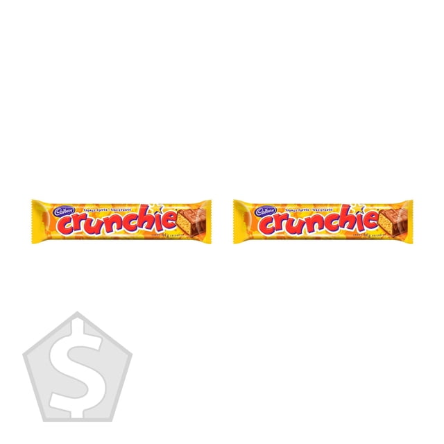Cadbury Barres de Chocolat Crunchie, 24 Unités - Lot de 2